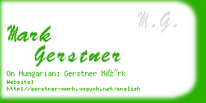 mark gerstner business card
